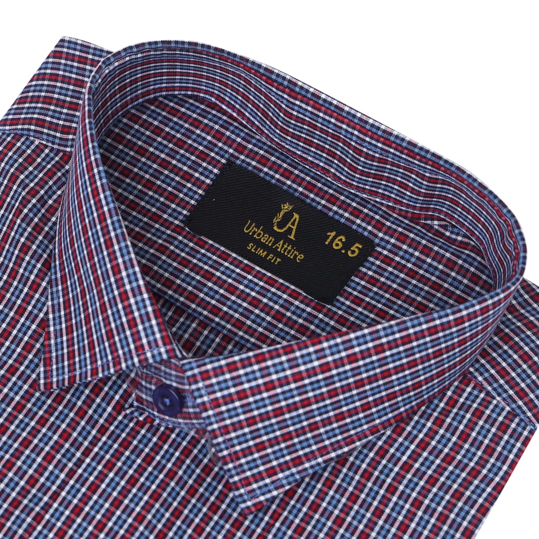 Multicolor Tattersall Check Formal Autograph Shirt